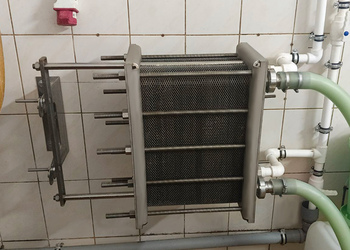 Компактный пластинчатый теплообменник позволяет экономить место.